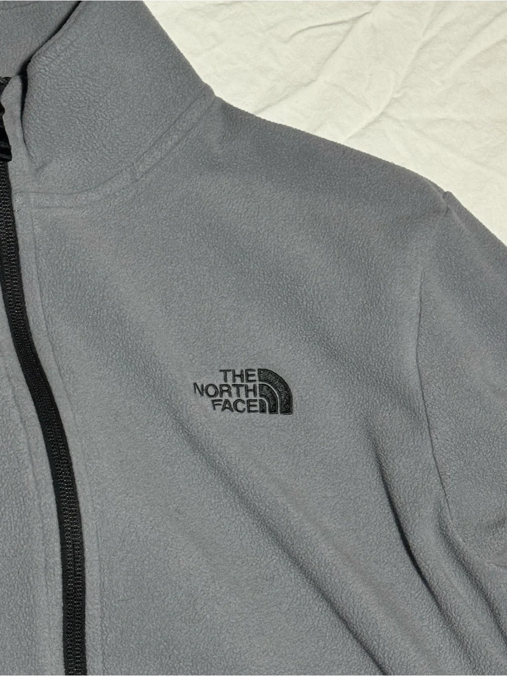 The North Face Men's TKA Glacier Full Zip Jacket, Mid Grey, Medium